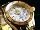 New Invicta Men 300m Grand Diver Nh35a Automatic 18k Gold Ip High Polished Watch