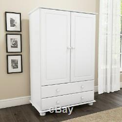 New Modern White Short Wardrobe Bedroom Furniture Range 2