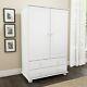 New Modern White Short Wardrobe Bedroom Furniture Range 2