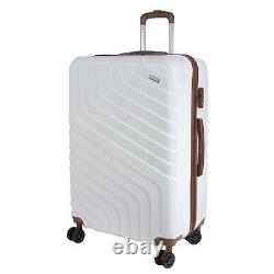 New Rocklands Lightweight 4 Wheel ABS Hard Shell Luggage Suitcase Paddington