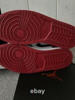 Nike Air Jordan 1 Low Gym Red Black White'Bred Toe' UK9 Brand New