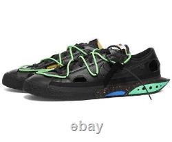 Nike x Off White Blazer Low 77 Black / Electro Green Size UK 7.5 Crepsmayfair