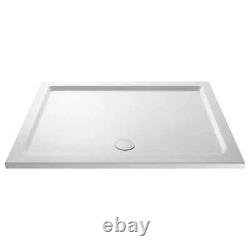Nuie Shower Tray Pearlstone 1200mm x 1000mm Rectangular NTP025 White