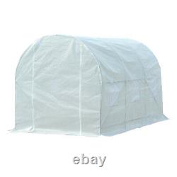 Outsunny 3.5x2x2m Walk-in Greenhouse Polytunnel Galvanized Plants Grow Tent