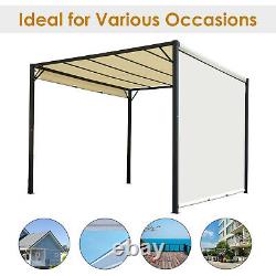Outsunny 3 x 3m Pergola Metal Gazebo Outdoor Sun Shade Shelter Adjustable Canopy