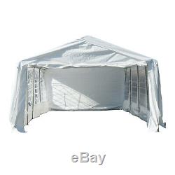 Outsunny 8m Gazebo Garden Marquee Canopy Party Carport Shelter Garage Tent White