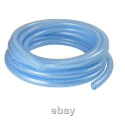 PVC HOSE Clear Flexible Reinforced Braided Food Grade OIL or WATER Tube Pipe