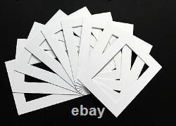 Pack of 100- Bespoke Mounts / Picture Mounts / Frame Mounts + Backs + Clear Bags