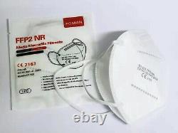 Poman Ffp2 Nr Face Mask Sealed 5 Ply N95 High Filtration Protection Cover Masks