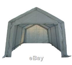 Portable Garage Carport Shelter Car Port Canopy 3m x 6m Galvanised Frame White