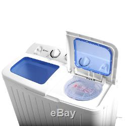 Portable Mini Compact Twin Tub Washing Machine Spin Dryer 5KG Washing&3KG Drying