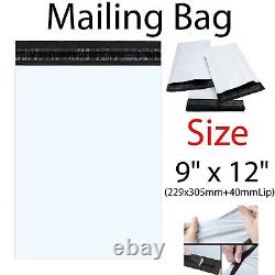Premium Strong WHITE Plastic Mailing Postal Poly Pack Postage Bags UK ALL SIZES