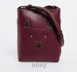 Radley London Face Small Open Top Bag Dog Leather Crossbody Brand New Tags