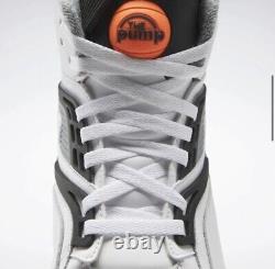 Reebok Pump Tz Sneakers UK 9 White Black Orange Brand New Below Rrp