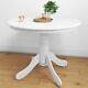 Rhode Island Small Round Dining Table In White Seats 4 Rhd010