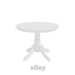 Rhode Island Small Round Dining Table in White Seats 4 RHD010