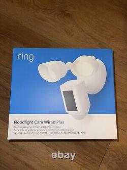 Ring Floodlight Cam Wired Plus -White Brand New Sealed Fast And Free Shipping