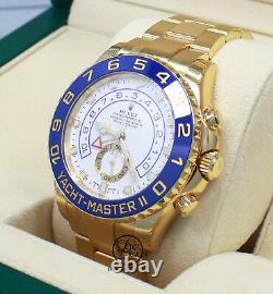 Rolex Yacht Master II 116688 18K Yellow Gold Oyster 44mm Box Papers Brand New