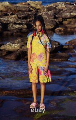 Romance Was Born x Ken Done Yellow Lace Reef Mini Dress Brand New 10