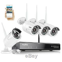 SANNCE 8CH Wireless 1080P HDMI NVR CCTV Wifi IP Camera Outdoor Security System