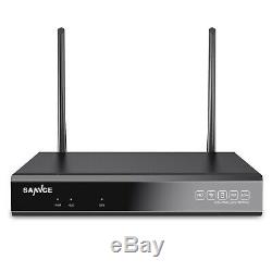 SANNCE Wireless CCTV 1080P HDMI 8CH NVR Camera Security System Kit IP66 IR Night