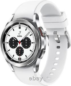 Samsung Galaxy Watch 4 Classic 42mm Sm-r880 Smartwatch Silver/white Brand New
