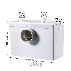 Sanitary Macerator Pump Waste Pump 600W for Toilet Sink Shower- 100m Discharge