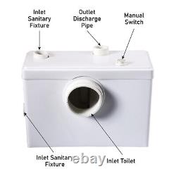 Sanitary Macerator Pump Waste Pump 600W for Toilet Sink Shower- 100m Discharge