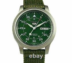 Seiko 5 Automatic Military Style Green Men's Watch SNK805K2 RRP £169