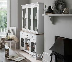 Sideboard Canterbury in White and Dark Pine Cupboard 3 Drawer