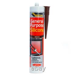 Silicone Sealant Black Brown Grey Clear White General Purpose PACK DEALS