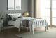 Single Bed Frame White Wooden Bed For Adults Kids Teenagers Bedroom 3ft Pine Bed