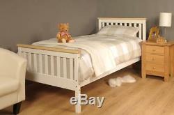 Single Bed In White Pine 3ft Single Bed Wooden Frame White Pine