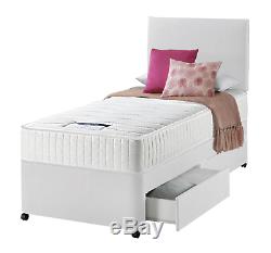 Single Divan Bed 3FT With Mattress With drawers Option kids & adults & CHILDREN
