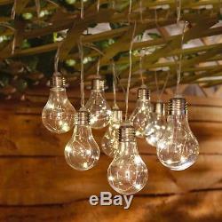 Solar Led Retro Bulb String Lights Garden Outdoor Fairy Summer Lamp Led Lights