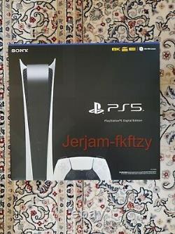 Sony PlayStation 5 Digital Console PS5 White BRAND NEW IN HAND SHIPS TODAY