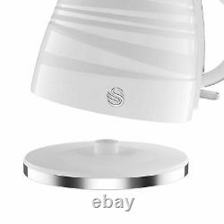 Swan Symphony 1.7 Litre Jug Kettle & 2 Slice Toaster White Set- Brand New