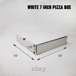 Takeaway Pizza Boxes Plain Kraft/White Foldover E-Flute Design 7'' 9'' 12'