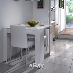 Tavolo consolle allungabile 10 posti multi posizione bianco casa cucina 004580bo