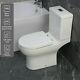 Toilet Wc Close Coupled Bathroom Cloakroom Round Soft Close Seat Pan T20 23/9/20