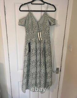 Topshop Sage Green Dress Petite Size 8 Brand new with tags