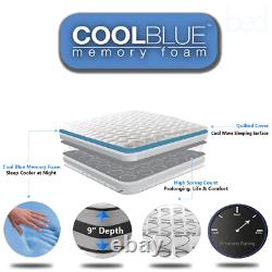 Touch Cool Blue Memory Foam Mattress Next Day Delivery