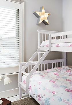 Triple Sleeper Bed, Bunk Bed, Double Bed in White Hanna Kids