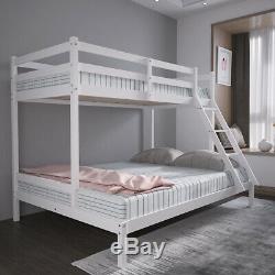 Triple Sleeper Bed Bunk Bed Pine Solid Wood Double & Single for Children Adults