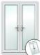 Upvc White French Doors \ Brand New Made To Measure / Fast And Free Delivery