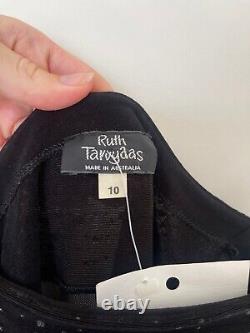 Vintage Ruth Tarvydas Black sheer panel maxi dress Brand new with tags