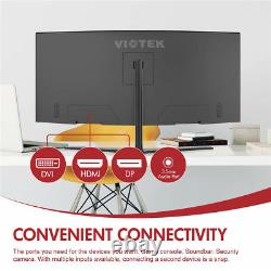 Viotek GN34C 34-In Gaming Monitor QHD Ultrawide Curved 219 1440p 100Hz FreeSync