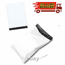 WHITE Plastic Mailing Postal Poly Pack Postage Premium Strong Bags UK ALL SIZES