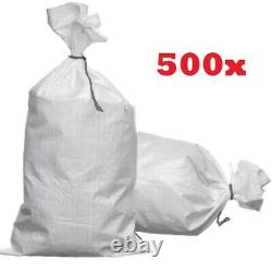 WHITE WOVEN (WPP) HEAVY DUTY DURABLE REUSABLE RUBBLE BAGS/SACKS Size 55 x 91CM
