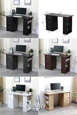 WestWood Computer Desk With 3 Drawers 3 Shelves PC Table Home Office Study CD06